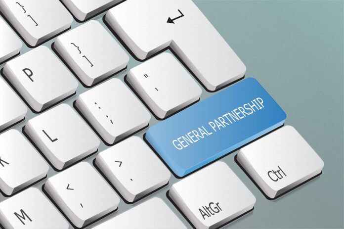 general partnership written on the keyboard button